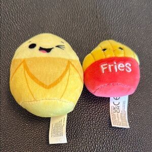 Squishmallows Fries and Junie Yellow and Red Stuffed Animals